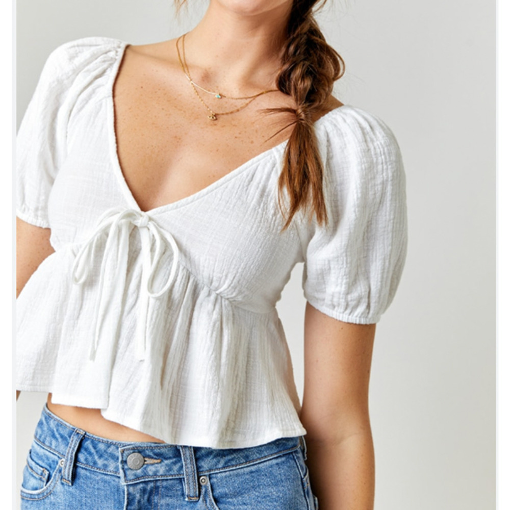 Mi Ami Charlie Textured Blouse